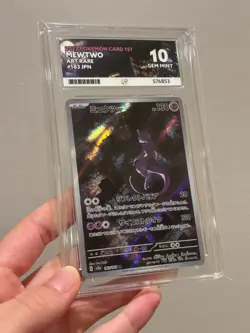 Pokemon TCG Mewtwo 183/165 Japanese sv2a 151 Scarlet & Violet AR ACE 10 GEM MINT - Image 1