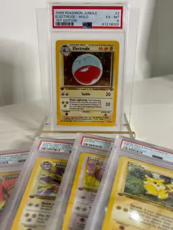 ELECTRODE 1999 POKEMON JUNGLE 1ST EDITION HOLO RARE 2/64 PSA 6 EX-MT - Image 5