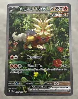 Pokemon Gouging Fire ex 204/162: Temporal Forces Holo - Near Mint Condition - Image 1
