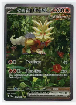 Pokemon TCG - Gouging Fire EX 204/162 - Temporal Forces - SIR - Image 1