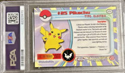 2000 TOPPS CHROME POKEMON T.V. #25 PIKACHU PSA 5 - Image 2