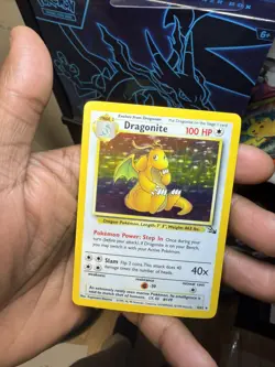 1999 Fossil Set Dragonite Holo #4/62 Rare WOTC Pokemon Card Original NM Mint PSA - Image 1