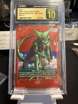 Dragon Ball Super Cell SB01-009 Alternate Art Manga Booster 01 CGC Pristine 10 - Image 1
