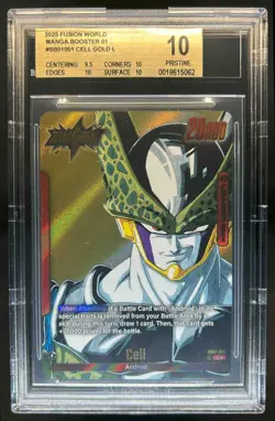 2025 Dragon Ball Super Fusion World Manga Booster 01 Cell Gold #SB01-001 BGS 10 - Image 1