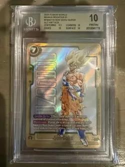 BGS 10 Dragon Ball Fusion World: SB01 Manga FB05-119 Son Goku Super Alt Art SCR - Image 4