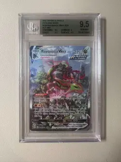 2021 Pokemon EN Evolving Skies 218/203 Rayquaza VMAX SCR Alt Art!!!! BGS 9.5!!! - Image 1