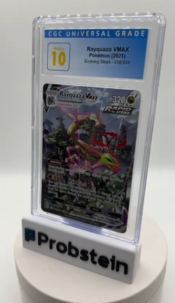 2021 Pokemon Evolving Skies #218/203 Rayquaza Vmax CGC 10 Pristine - Image 2