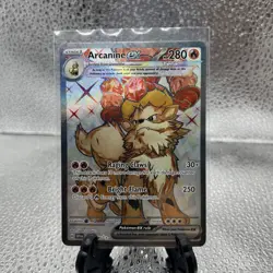 Arcanine ex 224/198 Scarlet & Violet Base Set Holo Pokemon TCG Card NM - Image 1