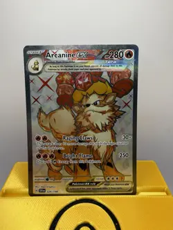 Pokemon Arcanine EX 224/198 Scarlet & Violet Base Set Ultra Rare Full Art - Image 1