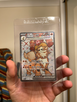Arcanine EX Full Art 224/198 Scarlet and Violet Base Set Ultra Rare Pokemon Card - Image 1