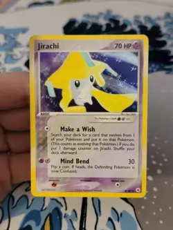 Pokemon TCG Jirachi Holo Rare Card 8/101 EX Hidden Legends 2004 NM-LP - Image 1