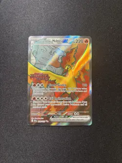*NM* Team Rocket's Moltres EX Full Art DRI UPC Stamped Promo 208/182 Pokemon - Image 1