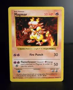 Pokemon TCG - MAGMAR - 36/102 - SHADOWLESS - WOTC - BASE SET (1999) - MP - Image 1