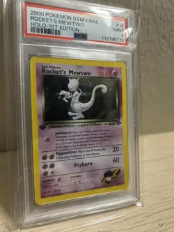 Mint PSA 9- 1st Edition Rocket's Mewtwo ⚛ Gym Challenge Holo WOTC Pokemon - Image 2