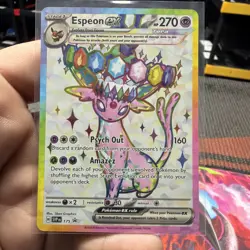 Espeon Ex 175 Promo Card Prismatic Evolutions Pokemon Card Near Mint - Image 1