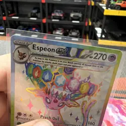 Espeon Ex 175 Promo Card Prismatic Evolutions Pokemon Card Near Mint - Image 2