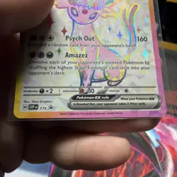 Espeon Ex 175 Promo Card Prismatic Evolutions Pokemon Card Near Mint - Image 3