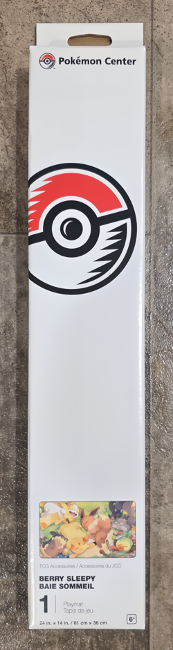 Berry Sleepy Pikachu & Eevee Playmat 2025 Pokemon Center Exclusive - TCG Pokemon - Image 1