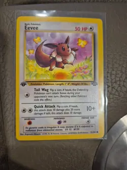 Eevee - 51/64 - Pokemon Jungle 1st Edition Card WOTC LP/NM - Image 1