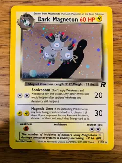 Dark Magneton (11/82) Holo Team Rocket Pokemon Card! FAST & FREE P&P! - Image 2