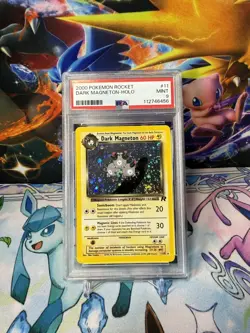 2000 Pokemon Dark Magneton 11/82 Team Rocket PSA 9 Mint Vintage WOTC TCG - Image 1