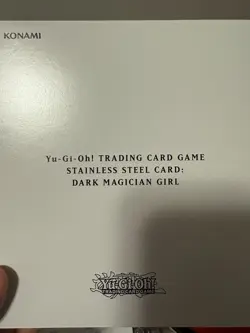 2024 KONAMI Yu-Gi-Oh Dark Magician Girl Stainless Steel Card English - Image 3