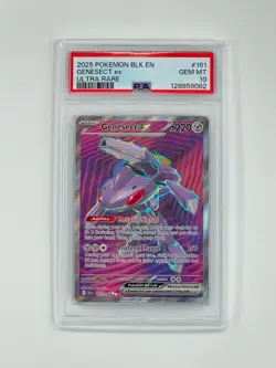 Genesect ex 161/086 Ultra Rare Pokemon TCG Black Bolt PSA 10 Gem Mint - Image 1