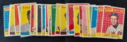 Lot of 1958 Topps Baseball - All HIGH NUMBER Series, 25 Cards, No Dups, See Pics - Image 1