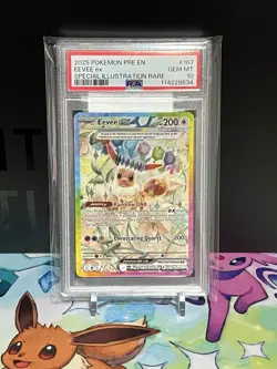 💎 POKEMON PRE EN-PRISMATIC EVOLUTIONS 167/131 EEVEE EX SIR PSA 10 - Image 1