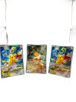 Pokemon Black Star Promo Card Lot 2 Pikachu and 1 Eevee - Image 1