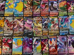 ALL HOLOS Pokemon Cards Bundle - 2x Ultra Rare EX/GX/V Included - Genuine Cards - Image 1