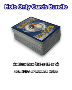 ALL HOLOS Pokemon Cards Bundle - 2x Ultra Rare EX/GX/V Included - Genuine Cards - Image 2