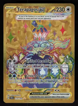 Terapagos ex - 173/142 SV07: Stellar Crown Hyper Rare Pokemon TCG Card NM - Image 1