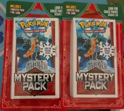 POKEMON MYSTERY PACK SEALED SEEDED 1:10 EX CRYSTAL GUARDIANS VINTAGE 2 LOT NEW - Image 1