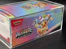 Pokemon TCG S&V Prismatic Evolutions Booster Bundle Display Case w/Acrylic Case - Image 4