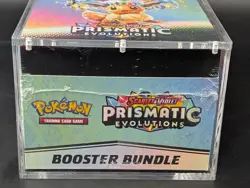 Pokemon TCG S&V Prismatic Evolutions Booster Bundle Display Case w/Acrylic Case - Image 5