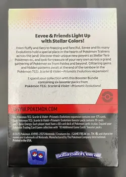Pokemon TCG Prismatic Evolutions Booster Bundle | SEALED 6 Booster Packs - Image 2