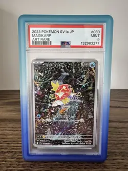 2023 POKEMON JPN SV1A-TRIPLET BEAT ART RARE #080 MAGIKARP PSA 9 - Image 1