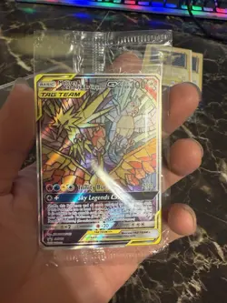 Pokemon Card - Moltres & Zapdos & Articuno GX SM210 Hidden Fates Promo Sealed - Image 1