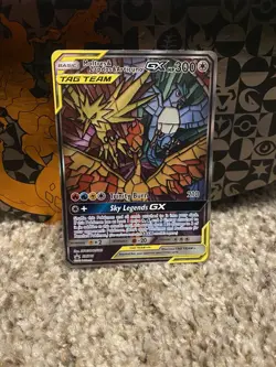 Moltres Zapdos Articuno GX Hidden Fates Pokemon Black Star Promo SM210 - Image 1