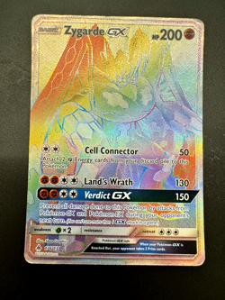 Pokemon Zygarde GX 136/131 Forbidden Light Rainbow Secret Rare Card - Image 1