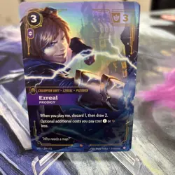 League of Legends Ezreal Prodigy Champion Unit Foil Card 149/221 Spiritforged - Image 1
