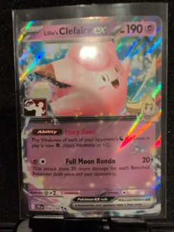 Lillie's Clefairy Ex Pokemon Prize Pack Series 7 Promo Pokemon Card NM - Image 1
