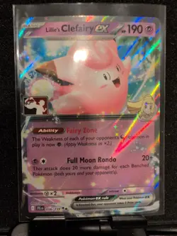 Lillie's Clefairy Ex Pokemon Prize Pack Series 7 Promo Pokemon Card NM - Image 2