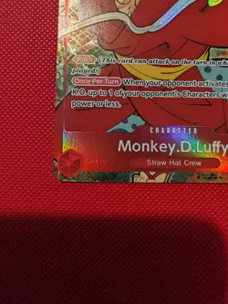 Monkey D Luffy 1st Anniversary ST10-006 One Piece Card English - Image 3