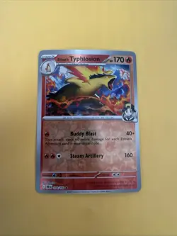 Pokemon TCG Ethan's Typhlosion Holo Rare Card 034/182 Destined Rivals - Image 1