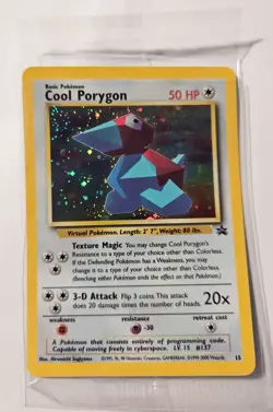 Pokemon TCG Card - Cool Porygon Holo Promo Black Star #15 (NEW, SEALED!!) - Image 3