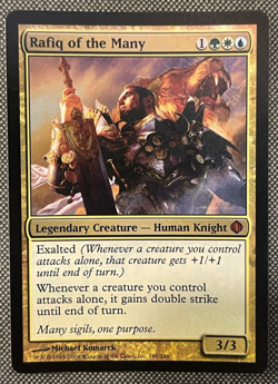 Rafiq of the Many FOIL Shards of Alara Light Play Mythic Rare CARD - Image 1