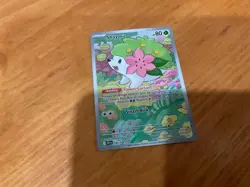 Pokemon Card Shaymin 185/182 Destined Rivals Illustration Rare Near Mint - Image 1