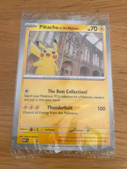 Pokemon x Natural History Museum Promo - Pikachu At The Museum JUMBO card - Image 1